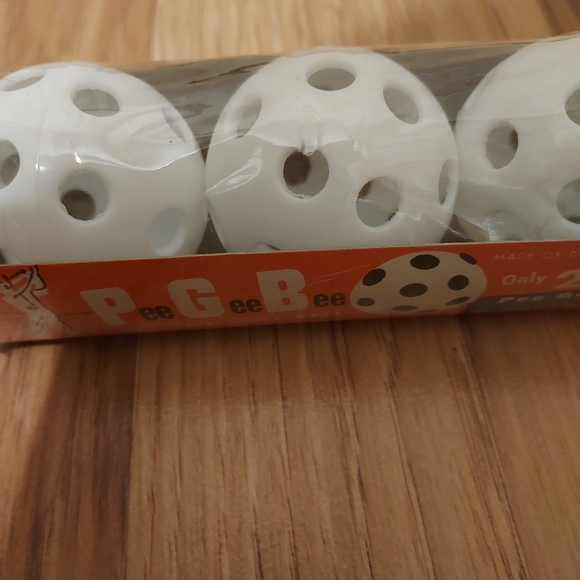 Vintage Box of PGB Pee Gee Bee Practice Golf Ball Set Of 3 USA Unopened - Picture 6 of 9